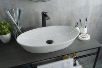 Раковина Gid N9397 51141 накладная белая 61x37x12