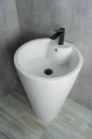 Раковина Gid Nb136 81105 накладная белая 50x53x80