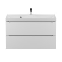 Тумба под раковину для ванной Uperwood Tanos 90 см, подвесная, белая матовая
