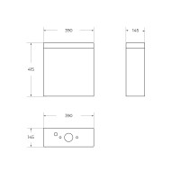 Бачок BelBagno SFERA-R BB2141T