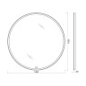 Зеркало BelBagno SPC-RNG-1000-LED-TCH-WARM