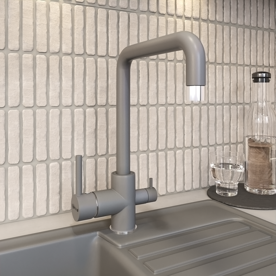 Смеситель для кухни Uperwood UPD-004-03 хром/дым