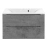 База под раковину Mia 750 подвесная, 2 выкатных ящика soft close, Beton
