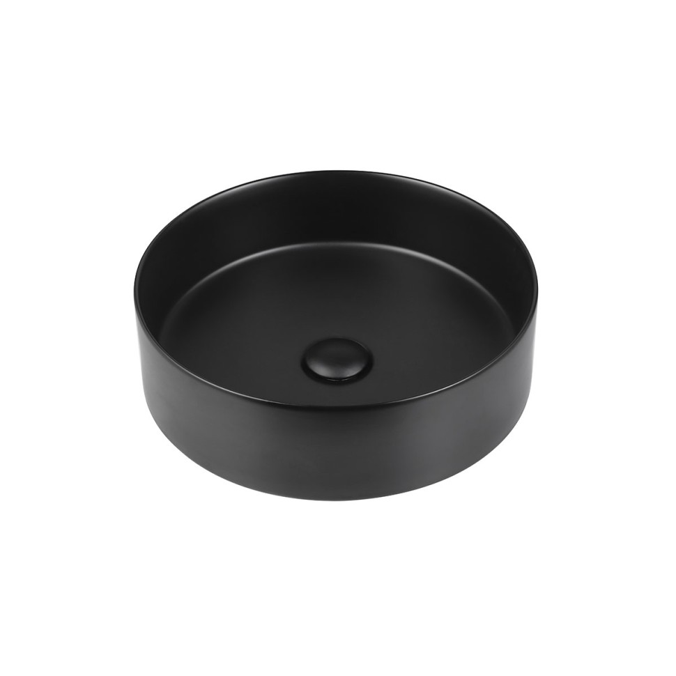 Раковина керамическая Vincea VBS-216MB, 394*394*115, накладная, цвет матовый черный