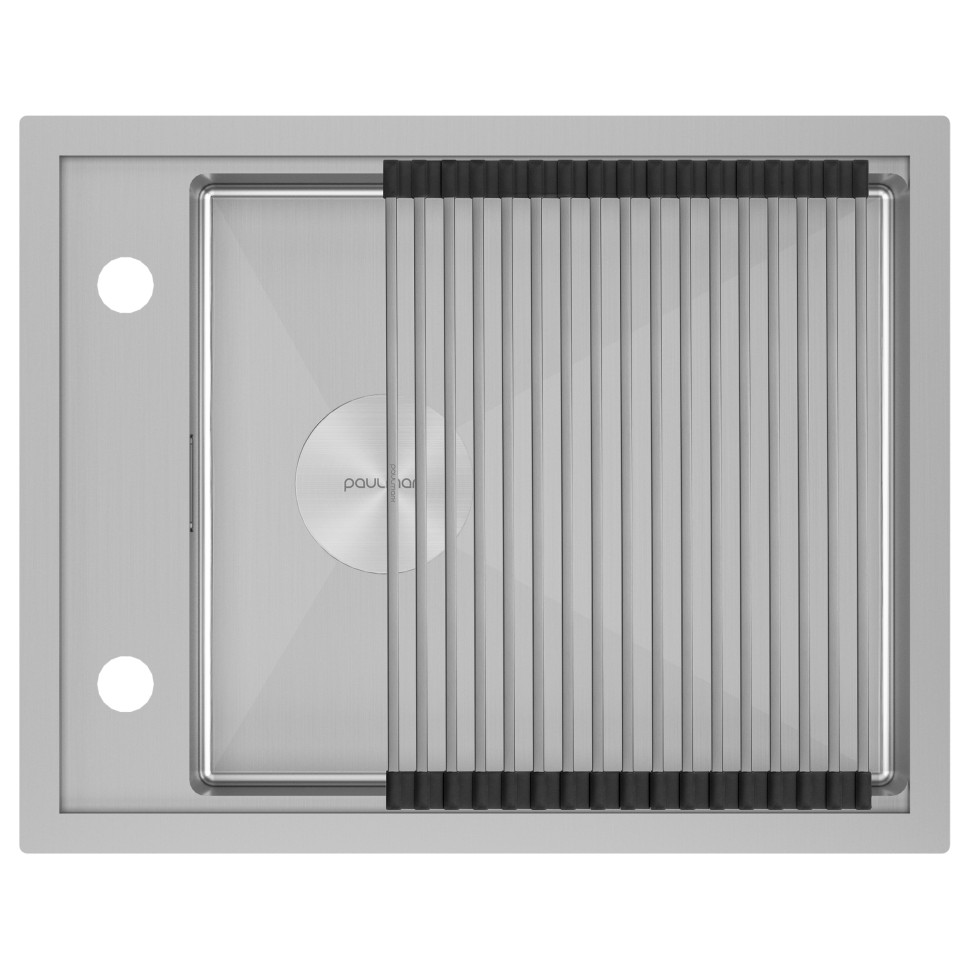 Мойка нерж. сталь SHELF 58 UNI, PM725846-BS, брашированная нерж.сталь, 580х460мм, Paulmark
