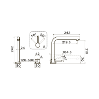 Смеситель для кухни Omoikiri Nara-C латунь/хром