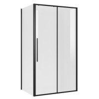 Душевое ограждение Niagara Nova NG-84-12AB-A100B-34 (120х100х195) прямоугольник,черный матовый,дверь раздвижная,стекло прозрачное,2 места