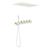 Душевая система встроенная с термостатом Timo Saona SX-2319/16SM белый матовый