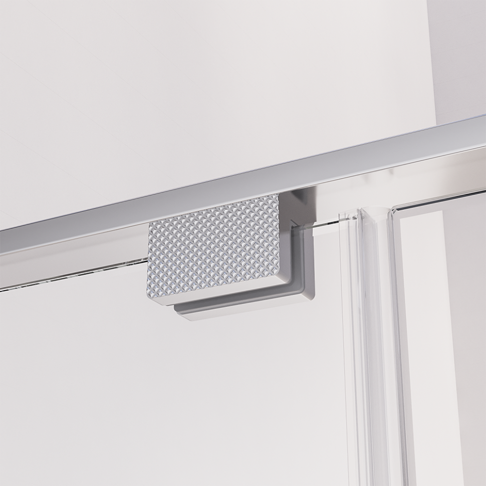 Душевая дверь распашная Veconi Premium Alassio CH, 1400х2000, хром, стекло прозрачное осветленное