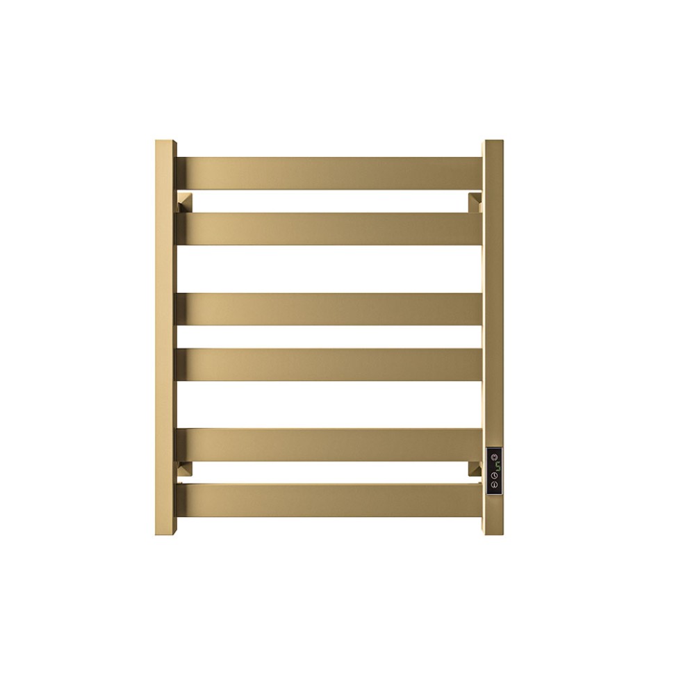 Полотенцесушитель электрический Piatto, 50/80, золото матовое
