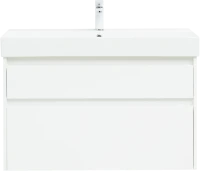 Тумба с раковиной Nova Lite 100 2 ящ. (SLIM SYNERGY) цв. бел. Глянец