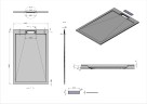 Поддон для душа из искусственного камня VST-4SRL9016W, 1600*900*25, антрацит