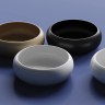 Умывальник чаша накладная круглая (цвет Белый Матовый) Element 360x360x120мм