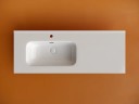 Раковина накладная мебельная CERAMICANOVA Element с отверстием под смеситель чаша слева 1210x465x180 мм цвет белый CN7006L