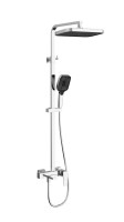 Душевая стойка Cube VSFS-4C12CH с изливом, хром