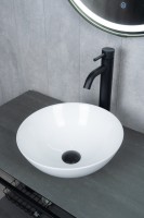 Раковина Gid 9081W 51243 накладная белая 36x36x14