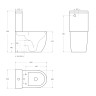Чаша напольного унитаза BelBagno SFERA-R BB2141CPR