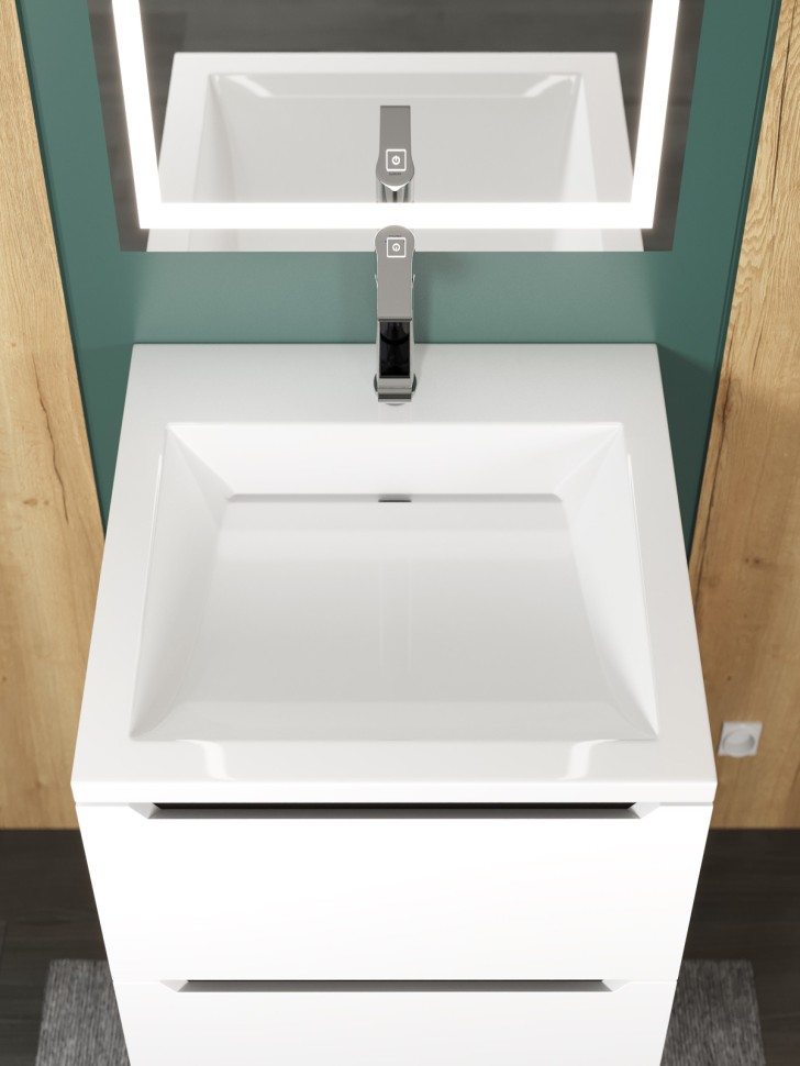 Раковина для ванной Uperwood Self 80х45х13,5 см, белая глянцевая