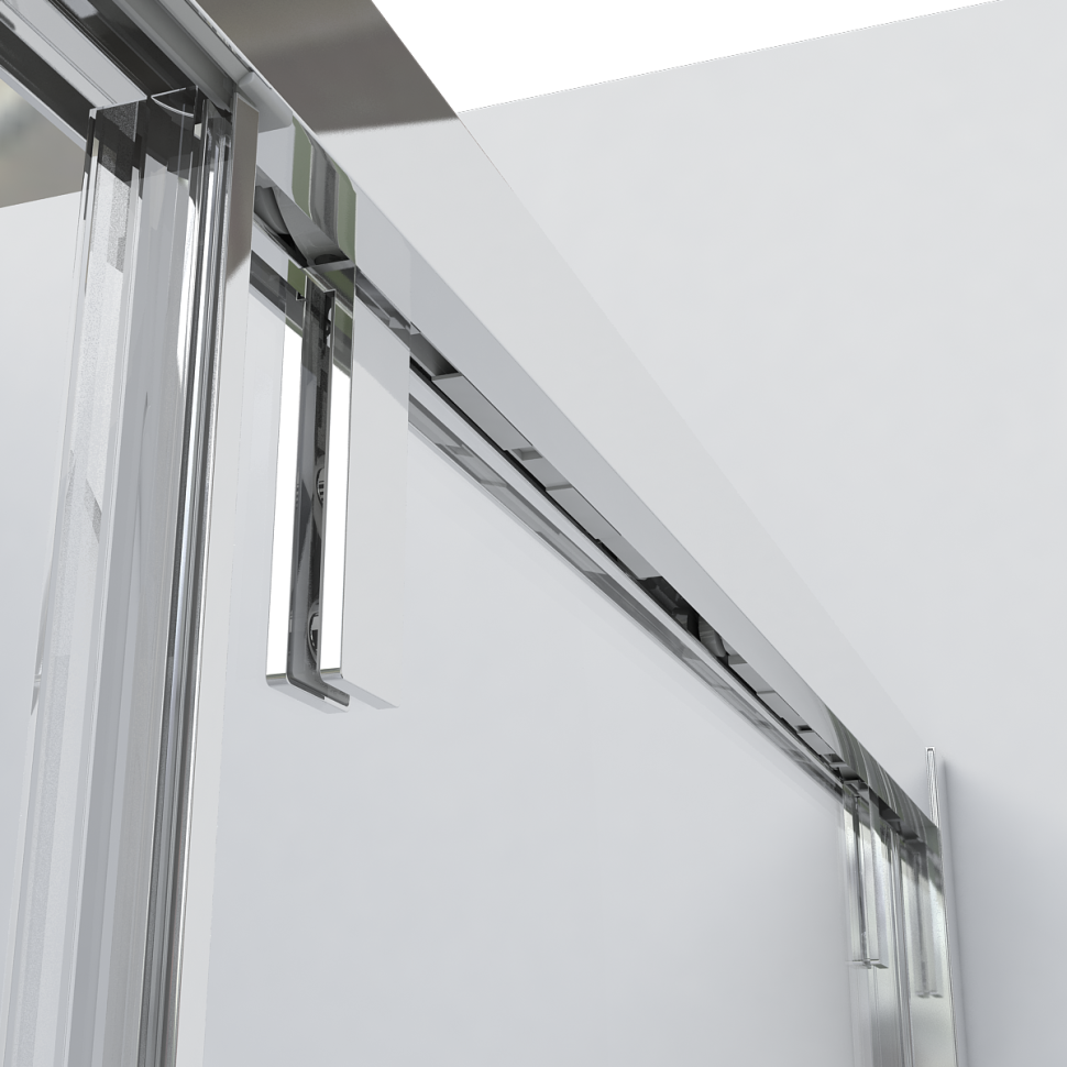 Душевой уголок Lugano VSR-1L1015CL-1, 1500*1000, хром, стекло прозрачное