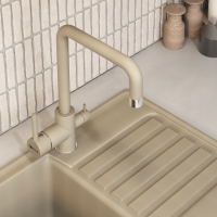 Смеситель для кухни Uperwood UPD-004-04 хром/лен