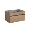 База под раковину Chiara 800 подвесная, 1 выкатной ящик soft-close, N.Oak