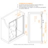 Душевая дверь RGW PA-14Gb (Волна, 1800мм)