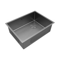 Мойка нерж. сталь NEXT-SKEW 58 UNI, PM885844-MG, матовый серый, 580х440мм, Paulmark 1,2мм