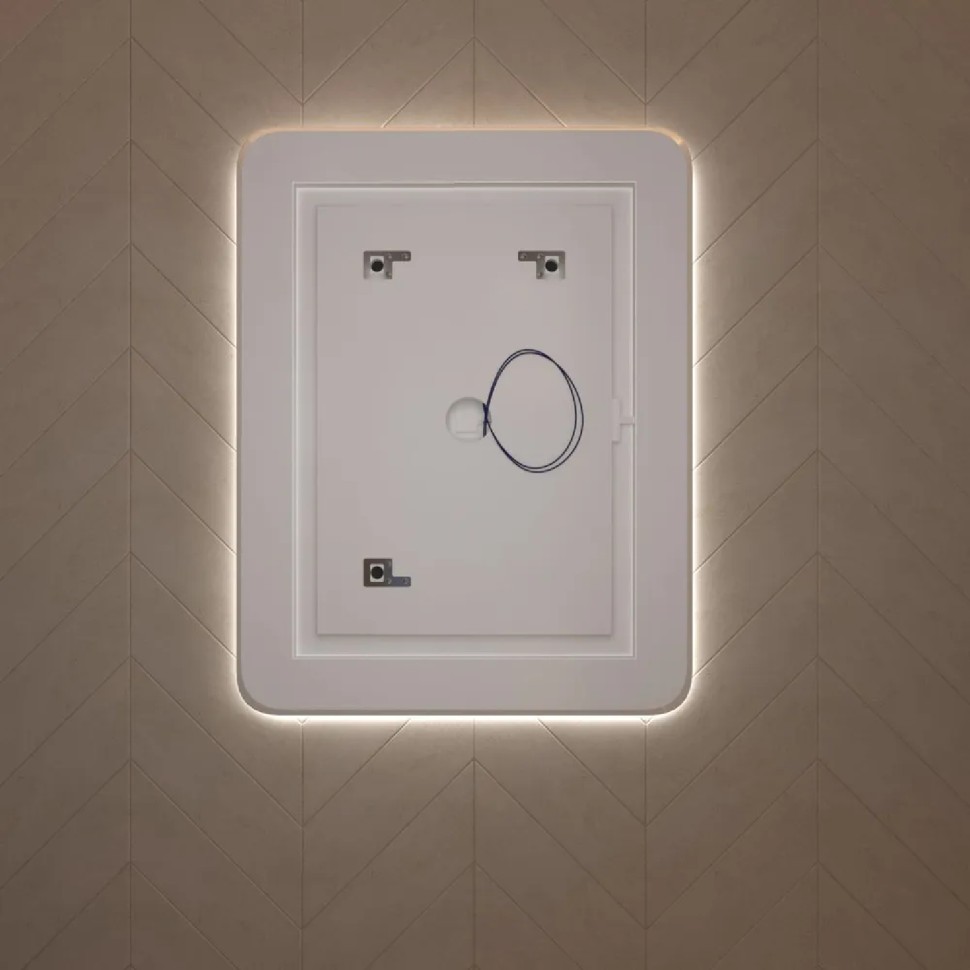 Зеркало LED OTTIMO Milan 700х800 c сенсорным выключателем и диммером