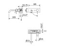 Смеситель для раковины встраиваемый CEZARES LEAF-BLI1-20-L-SS