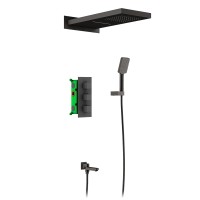 Душевая система встроенная с термостатом Timo Petruma SX-5079/03SM черный