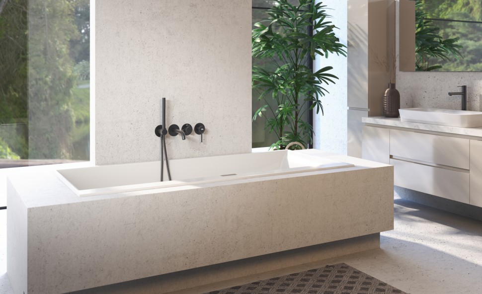 Смеситель встроенный для ванны с душем Timo Saona 2314/03YSM черный