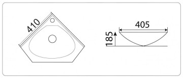 Умывальник CeramaLux 9068B