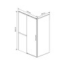 Душевой уголок Slim Soft VSR-1SS8011CL, 1100*800, хром, стекло прозрачное