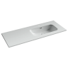 Раковина накладная мебельная CERAMICANOVA Element чаша справа с отверстием под смеситель 1210x465x180 мм цвет белый CN7006R