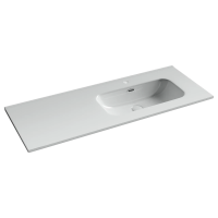 Раковина накладная мебельная CERAMICANOVA Element чаша справа с отверстием под смеситель 1210x465x180 мм цвет белый CN7006R