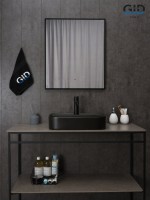 Раковина Gid Bm9550 53364 накладная черная матовая 50x40x11
