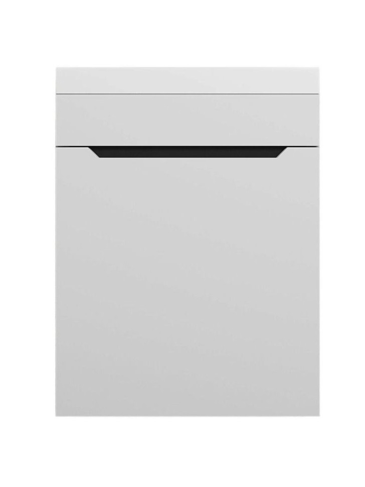 Тумба под раковину для ванной Uperwood Tanos 40 см, подвесная, белая/графит