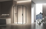 Душевой уголок Slim 8mm VSR-6SL8012CLB, 1200*800, черный, стекло прозрачное