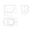 Чаша приставного унитаза BelBagno SFERA-R BB2141CBR