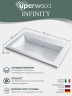 Раковина для ванной 60 см, Uperwood Infinity, белая глянцевая