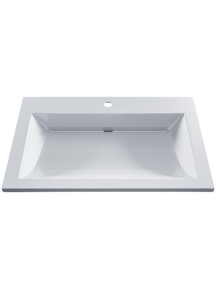 Раковина для ванной 60 см, Uperwood Infinity, белая глянцевая