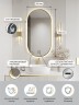 Зеркало для ванной Uperwood Next LED 50*100, бесконтактный сенсор, золотое