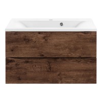База под раковину Mia 750 подвесная, 2 выкатных ящика soft close, R.Wood