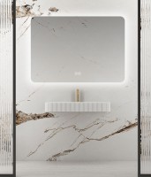 Зеркало LED VLM-3BE120-2 1200х800 c сенсорным выключателем и диммером, антизапотевание