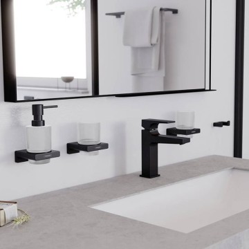 Диспенсер для жидкого мыла Hansgrohe AddStoris, черный матовый, 41745670