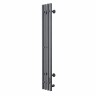 Полотенцесушитель электрический Оттимо Вертикaле 1515120GRR4EN 15*120 диммер R, графит  
