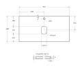 Столешница из керамогранита BelBagno KEP-90-CEM Cemento