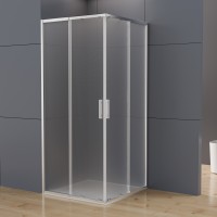 Душевой уголок Rapid-N VSS-3RN8080E10MT, (700-800)x(700-800), хром, стекло текстурное