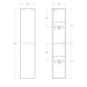 Шкаф подвесной BelBagno KRAFT-1600-2A-SC-BO-R Rovere Galifax Bianco