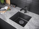 Мойка GERA 50, IT-GRANIT, PM104546-BL, черный, 445х460, подст. мон. Paulmark